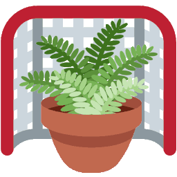 potted plant at a soccer goal